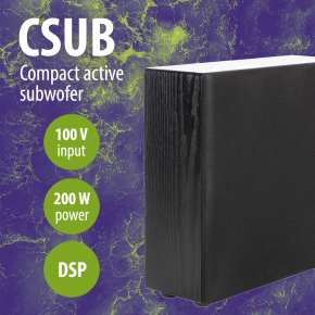 Pristatome CSUB kompaktišką aktyvų žemų dažnių garsiakalbį